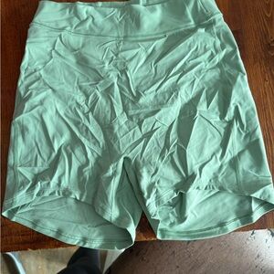 Gymshark Light Green Athletic Shorts